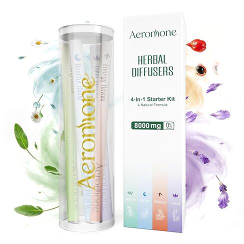Complete Wellness Daily 4Pcs Biotanical Essence Sticks | Energy, Refresh, Calm & Nighttime Ritual – 8000mg Total Potency (Net Wt. 8 ml / 0.28 Fl oz) in Kuwait
