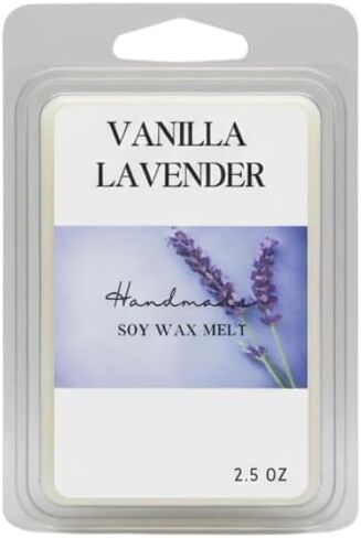 Vanilla Lavender Soy Wax Melt - 2.5 oz Highly Scented Wax Melt Cubes for Warmer, Long Lasting Aromatherapy, 6 Cubes in Kuwait
