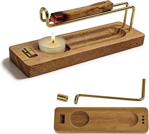 4 in 1 Incense Holder for Sticks & Incense Burner, Durable Sage Holder for Burning, Perfect for Yoga Meditation in Saudi Arabia