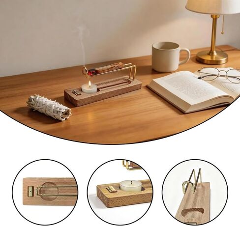 4 in 1 Incense Holder for Sticks & Incense Burner, Durable Sage Holder for Burning, Perfect for Yoga Meditation in Saudi Arabia