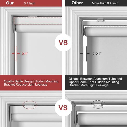Boolegon Blackout Roller Shades for Windows Cordless Room Darkening Roller Blinds Black Out Window Shades for Home Office Bedroom Media Room Sliding Door Black,35.5" W x 36" H in Saudi Arabia