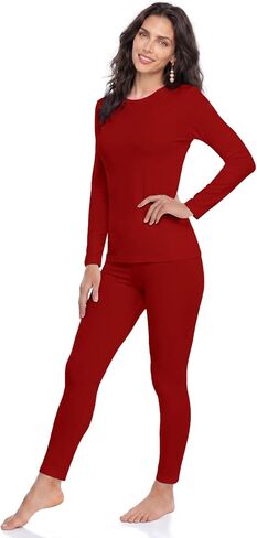 WEERTI Thermal Underwear for Women Long Johns with Fleece Lined, Base Layer Women Cold Weather Top Bottom in Saudi Arabia