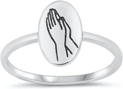 CloseoutWarehouse Sterling Silver Oval Daisy Flower Ring in Kuwait