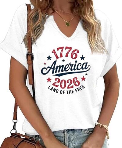 MHTOR 250 Anniversary USA Shirt Women America 250 Years We The People Celebration T-Shirt Festival T-Shirt Patriotic Shirts in Kuwait
