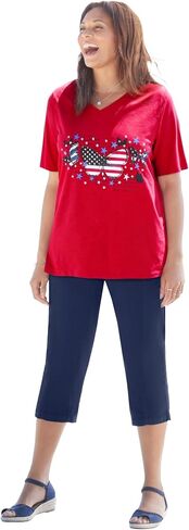 Catherines Women's Plus Size Stars & Shine Tee in Kuwait