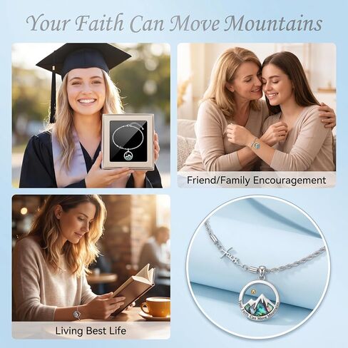 Mustard Seed Bracelet Cross Christian Faith Bracelet Move Mountains Mustard Seed Bracelet Inspirational Christian Easter Jewelry Gifts for Women in Saudi Arabia