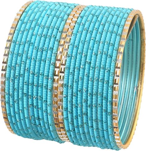 Jewar Mandi Colorful Indian Bollywood Metal Textured Bangle Set for Women – 2 Dozen Multicolor Alloy Bangles, Stacking Bracelets for Weddings, Parties, Festivals & Gifts, Set of 24 in Kuwait