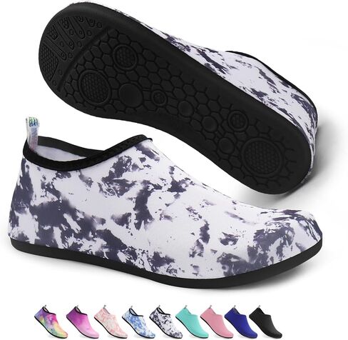 Water Shoes for Women Men, Quick-Dry Barefoot Swim Shoes with Non-Slip Rubber Sole, Lightweight Slip-On Beach Pool Shoes for Kayaking Boating River Shower Yoga Travel in Saudi Arabia