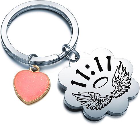 11 11 Jewelry 1111 Wing Wishing Keychain Wish Lover Gifts Spiritual Gifts For Women Men Christmas in Saudi Arabia