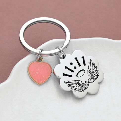 11 11 Jewelry 1111 Wing Wishing Keychain Wish Lover Gifts Spiritual Gifts For Women Men Christmas in Saudi Arabia
