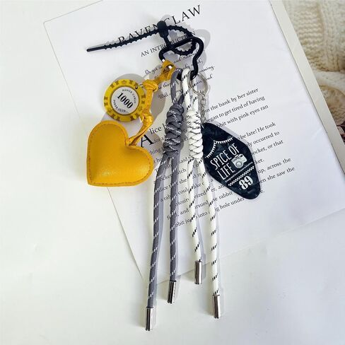 QTMY Braided Keychain Bag Charms for Handbag Purse Backpack Accessories Bogg Bag,450 in Kuwait