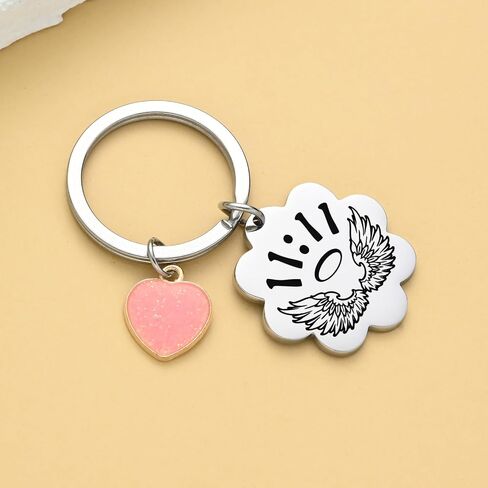 11 11 Jewelry 1111 Wing Wishing Keychain Wish Lover Gifts Spiritual Gifts For Women Men Christmas in Saudi Arabia