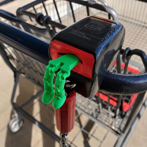 4 Pack Quarter Holder Keychain for Aldi Shopping Cart - Grocery Cart Coin Holder for Supermarket Shopping - 3D Printed 25cent Articulated Cart Keeper with Lobster Clasp-Multi-color in Saudi Arabia