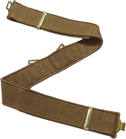 warreplica WWI 1937 British Webbing Belt Khaki Reproduction|WW1 Military Canvas Waist Strap|UK Army Soldier Equipment Gear|Vintage Historical Reenactment Collectible Uniform Clothing Band Accessory in Saudi Arabia