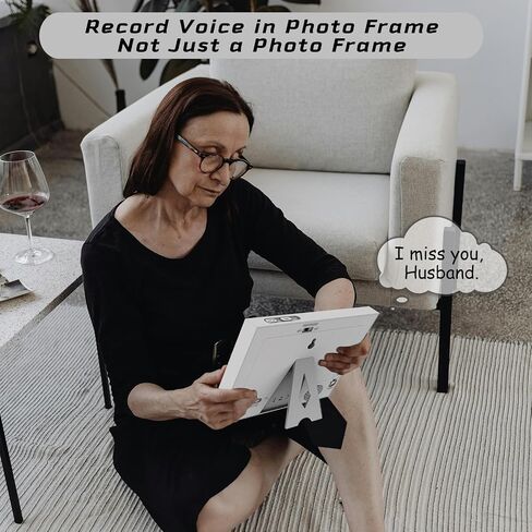 Voice Recording Picture Frame, Personalized 30S Voice Recordable 4 x 6Picture Frame Tabletop & Wall Mount Recordable Gifts for Lover Friends Gift in Saudi Arabia