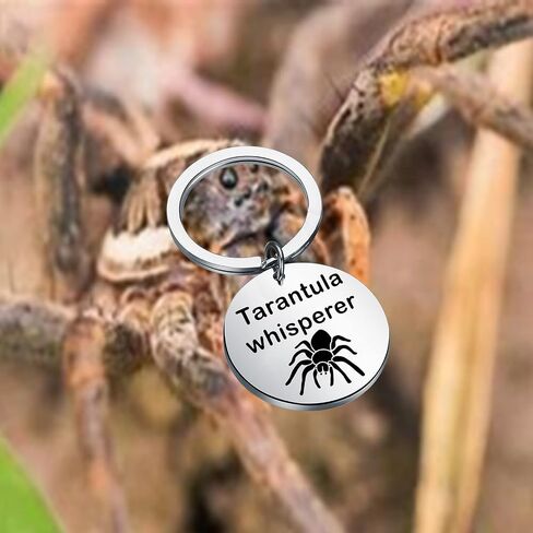 CHOORO Tarantulan Keychain Spider Jewelry Tarantula Mom Gift Tarantula Whisperer Keychain Tarantula Lover Gift in Kuwait