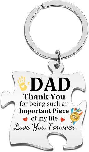 Fathers Day Keychain Gift for Dad from Daughter Father To Be Fathers Day Gift l Love You Dad Keychain for Dads Stuff for Dads Birthday Anniversary in Saudi Arabia