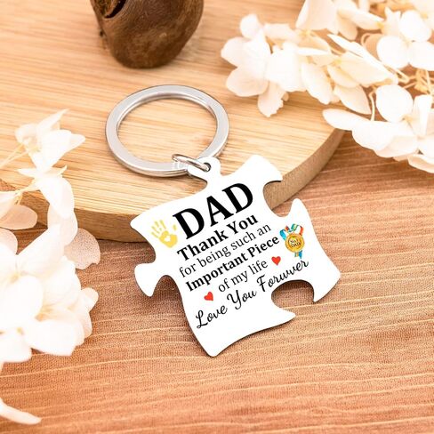 Fathers Day Keychain Gift for Dad from Daughter Father To Be Fathers Day Gift l Love You Dad Keychain for Dads Stuff for Dads Birthday Anniversary in Saudi Arabia