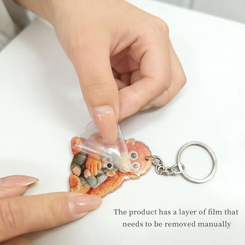 Protect Punch The Monkey Keychain, 3D Hugging Monkey Keychain, Plush Toy Holding Monkey Key Ring, Meaningful Bag Charm for Backpack Purse Car Keys, Encouragement Gift for Friends Family Kids3PCS in Kuwait