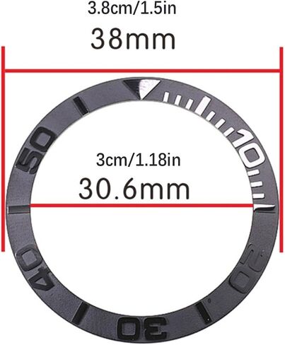 38mm Ceramic Bezel Inserts for Seiko Yacht-Master Diver SKX007 SKX009 SKX011 Watch Repair in Saudi Arabia