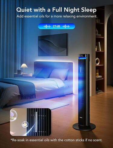 Goveelife Air Fresheners Diffuser Vent Clips with 12 Refill Sticks. Replacement Accessories Only for GoveeLife Smart Tower Fan H7105, H7106, H7100, H7102 in Saudi Arabia