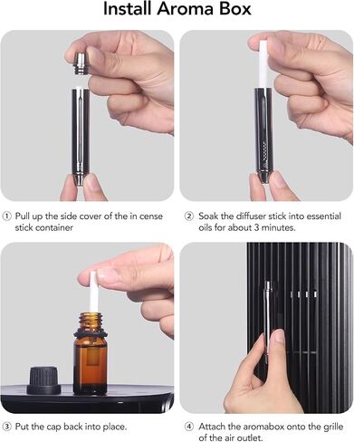 Goveelife Air Fresheners Diffuser Vent Clips with 12 Refill Sticks. Replacement Accessories Only for GoveeLife Smart Tower Fan H7105, H7106, H7100, H7102 in Saudi Arabia