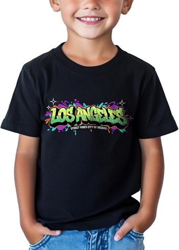 Toddler Los Angeles T-Shirt Funny California Graphic Tee Vacation Travel Gift Shirt Cotton 2T-8T in Saudi Arabia