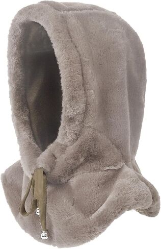 Ski Hooded Scarf One-Piece Warm Plush Winter Hat Windproof Balaclava Hood for Women Neck Warmer Beanie Pullover Cap in Kuwait