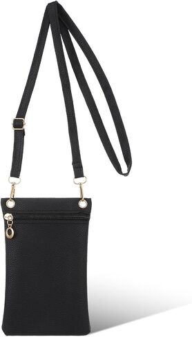 Hecila Crossbody Phone Bag for Women PU Leather Phone Bags Crossbody Purse Bag Small Shoulder Bags Mini Cellphone Wallet Purses Adjustable Shoulder Strap RFID Phones Case Wallet for Travel Shopping in Kuwait