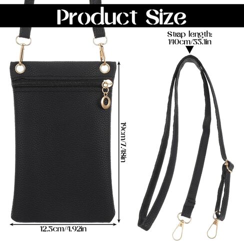 Hecila Crossbody Phone Bag for Women PU Leather Phone Bags Crossbody Purse Bag Small Shoulder Bags Mini Cellphone Wallet Purses Adjustable Shoulder Strap RFID Phones Case Wallet for Travel Shopping in Kuwait