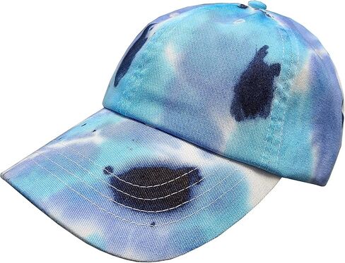 Newhattan Tie-Dyed Baseball Hat | Washed Unisex Adjustable Polo Cap Hat Headwear for Men and Women in Saudi Arabia