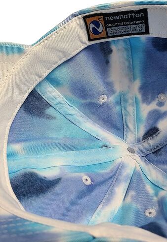 Newhattan Tie-Dyed Baseball Hat | Washed Unisex Adjustable Polo Cap Hat Headwear for Men and Women in Saudi Arabia