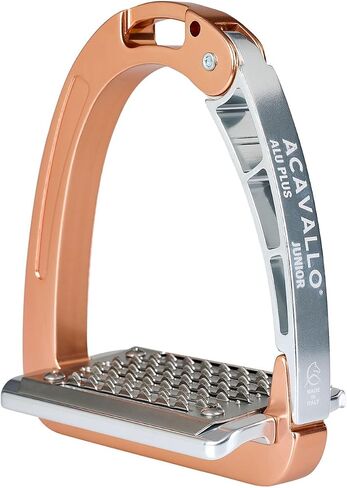 Acavallo Aluplus Junior Stirrups, One Size, Rose Gold, Set of 2 in Saudi Arabia