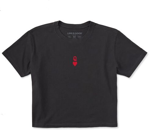 Life is Good Women's Crusher Boxy Tee Shirt, Short Sleeve Cotton Graphic T-Shirts in Kuwait