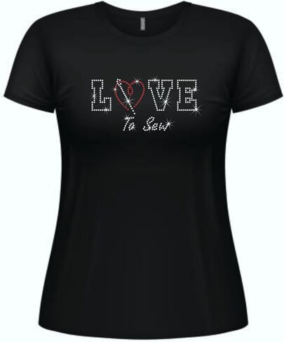 Rhinestone Embellished Tops and T-Shirts for Women, Multiple Design Options in Kuwait