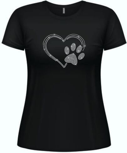 Rhinestone Embellished Tops and T-Shirts for Women, Multiple Design Options in Kuwait