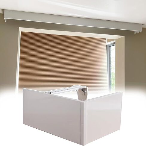 Extra Long CurtainValance for Roller & Venetian Blinds - 8m/26.2ft Ceiling/Wall Mount Decorative Panel, No Tracks Needed, Perfect for Home Décor in Saudi Arabia