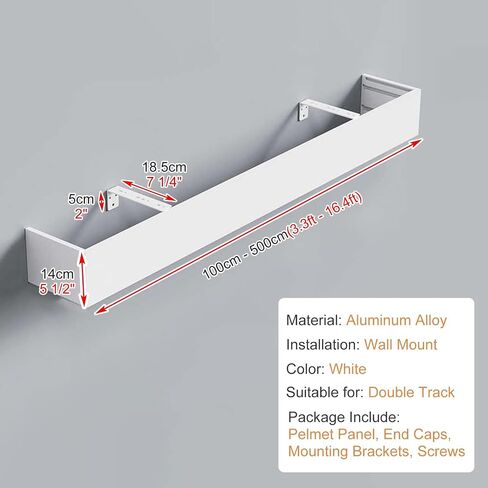 Stylish 1.5m Wall-Mounted CurtainPelmet - Decorative Cornice Cover for Blackout Curtainains, Trackless Design, Perfect Home Décor Upgrade for Modern Interiors and Elegant Spaces. in Kuwait