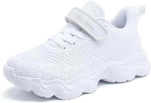 Kids Lightweight Sneakers Slip-On Walking Shoes with Hook & Loop Strap for Easy Wear School Sports Casual Activities in Saudi Arabia