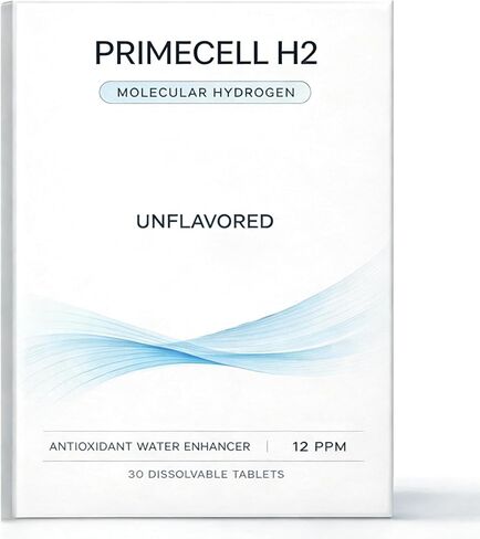 Molecular Hydrogen Tablets, 12 PPM Hydrogen Water Effervescent Tablets for Antioxidant Support and Daily Hydration, Unflavored Drinking Water Tablets, 30 Count in Saudi Arabia