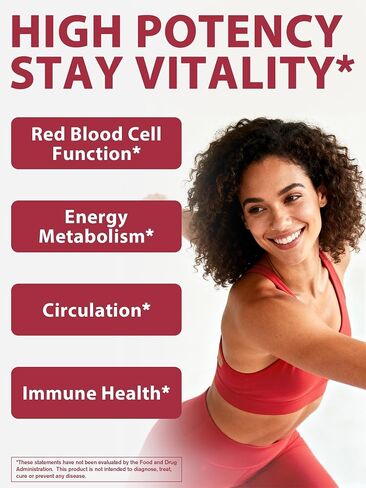 Iron Supplement 65mg, with Vitamin C, D3, B6, B12 & Folate, Spinach, Broccoli, Beet Root, Pumpkin Seeds, Dandelion & Carrots, Blood Building & Energy Support, 60 Tablets in Saudi Arabia