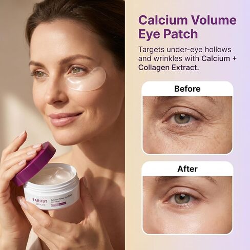 Calcium Volume Multi Balm Stick + Under Eye Patch 60ea + Calcium Eye Cream – Collagen Firming Bundle Set, Eye Hollow Plumping, Smoothing & Depuffing, Long-Lasting Hydration, Daily Anti-Aging Support in Saudi Arabia