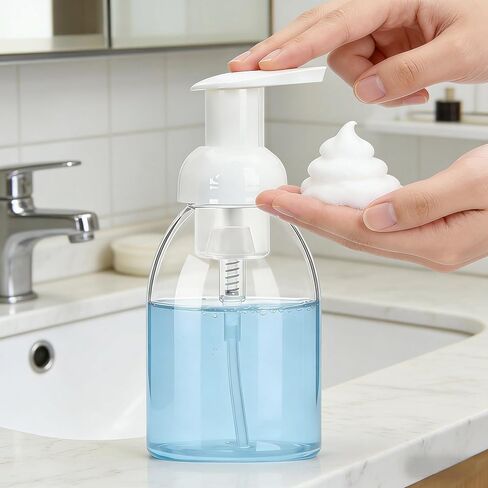 24 Pcs 8 oz Foaming Soap Dispenser Pump Bottles Foam Hand Soap Dispenser Empty Refillable Plastic Container Kitchen Bathroom Commercial Use in Kuwait