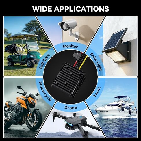 20A 240W 20V 36V 48V 60V to 12V Step Down Converter Voltage Regulator, 20-72V DC-DC Buck Converter Reducer with Fuse, Professional 12V Converter for Golf Cart, Scooter, RV, Forklift, Solar System in Saudi Arabia