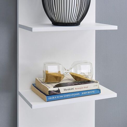 Danya B. Decorative Wall Mount Vertical Shelving Unit – Modern Column Shelves (White) in Saudi Arabia