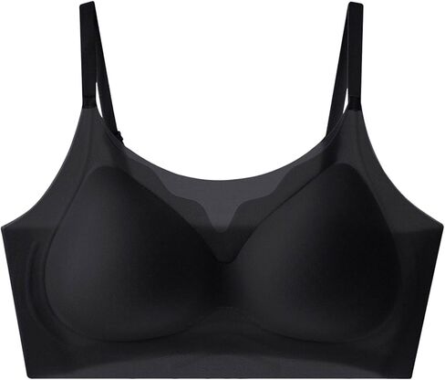 Summer Seamless Ultra-Thin Comfort Bra, Breathable Cool Lightly Push Up Adjustable Straps Sports Floral Trim Bra in Saudi Arabia