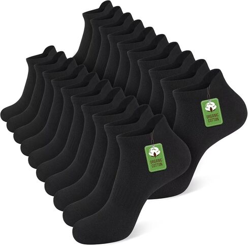 shnn Womens 10 Pairs Ankle Socks Athletic Running Low Cut Socks With Tab in Saudi Arabia