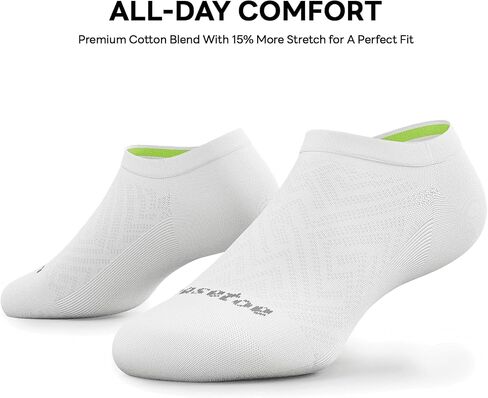 No Show Socks Women, 8 Pairs Low Cut Ankle Non Slip Casual Invisible Liner Athletic Running Socks in Saudi Arabia