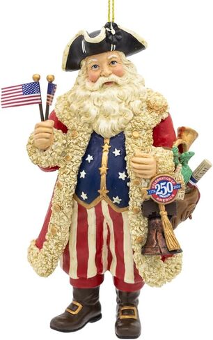 Kurt Adler 250th Anniversary 1776 American Santa in Kuwait