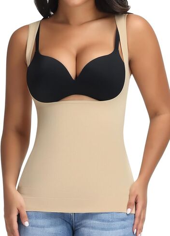 JOYSHAPER Women's Underbust Shapewear Tank Tops Tummy Control Compression Camisole Push Up Slimming Cami Top in Saudi Arabia